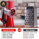 Tabletop drum grater