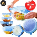 Silicone Lid Set Of 6