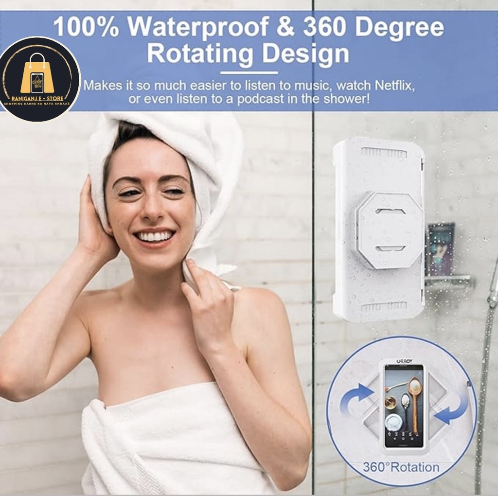 Shower phone holder